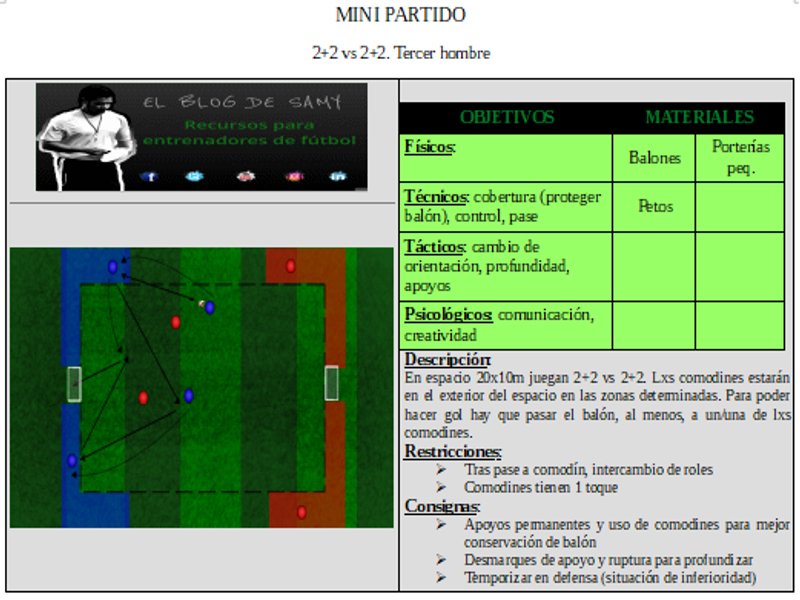 MINI PARTIDO 2+2vs2+2