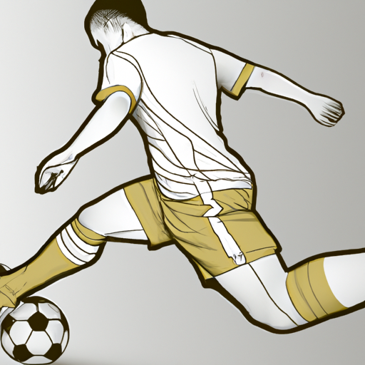 Soccer dribbling. Ilustration