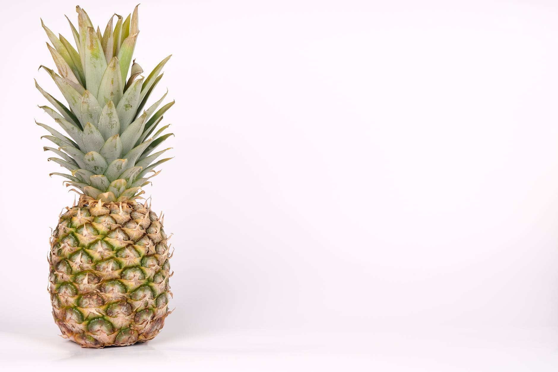 a pineapple on empty white background