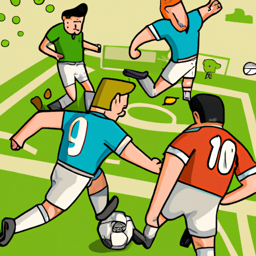 Juego en equipo fútbol ilustración