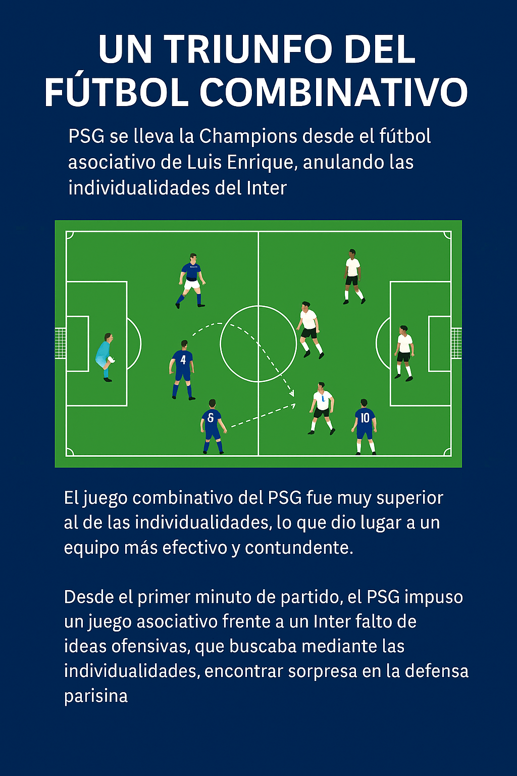 El PSG de Luis Enrique arrasa en la final de la Champions: ¿Triunfo del juego colectivo sobre las individualidades?